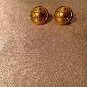 New! (2) Vintage Ralph Lauren Gold-Tone Polo Helmet Metal Buttons